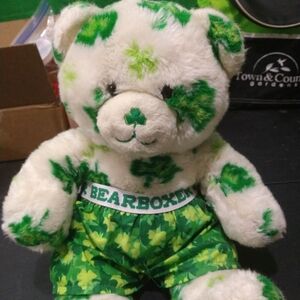 Build A Bear St.Patricks Day "Lucky For You" Teddy Bear Plush Shamrocks